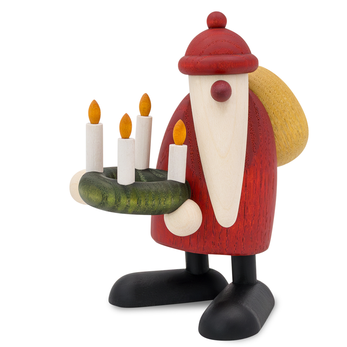 Zu sehen ist der die Neuheit der Weihnachtsmann mit Adventskranz von Björn Köhler.