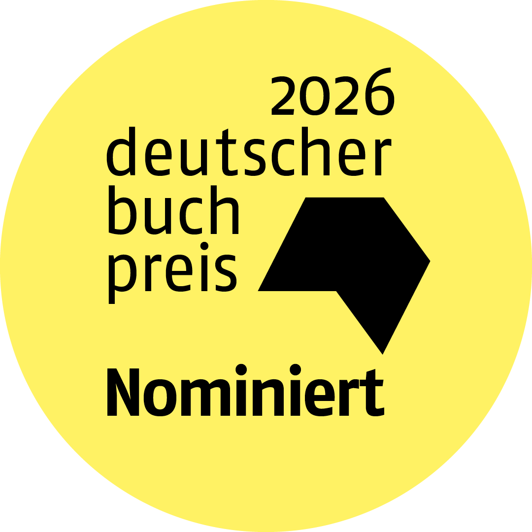 Sticker "2026 deutscher Buchpreis nominiert."